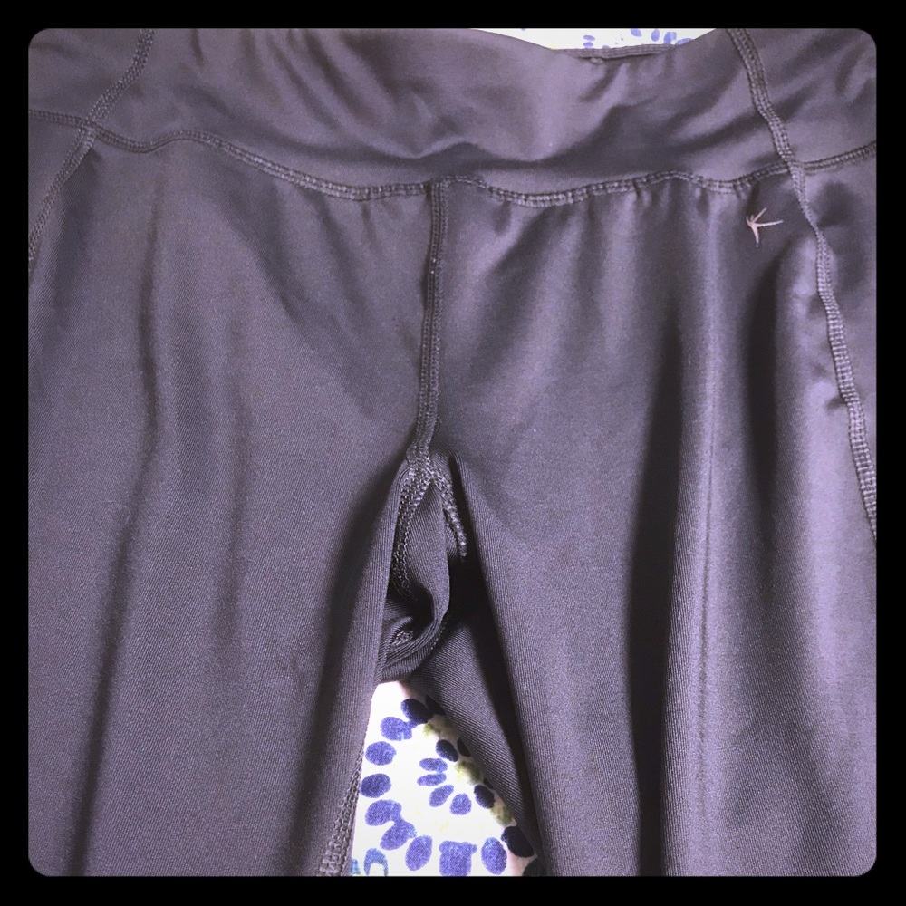 Work Out Gray Crop Leggings Fitted 8/10